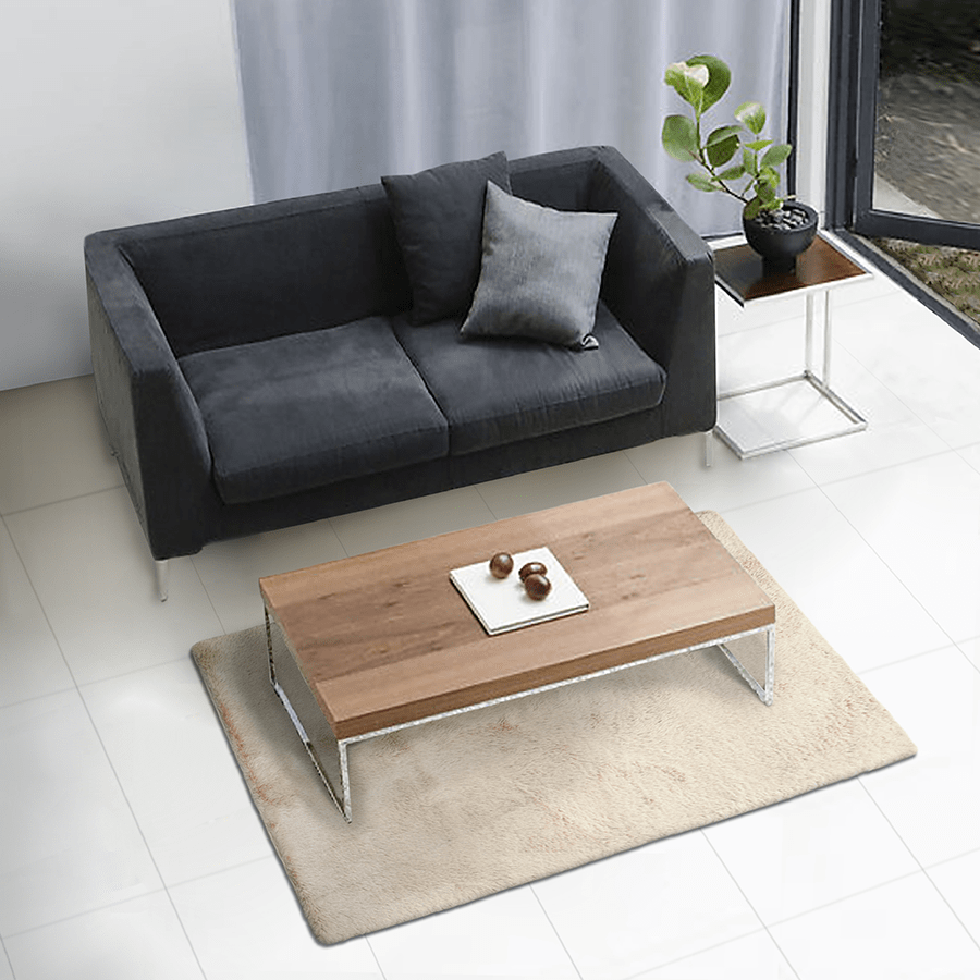 Arven Almond Latte Shaggy Rug Arven Almond Latte Shaggy Rug Mandaue Foam