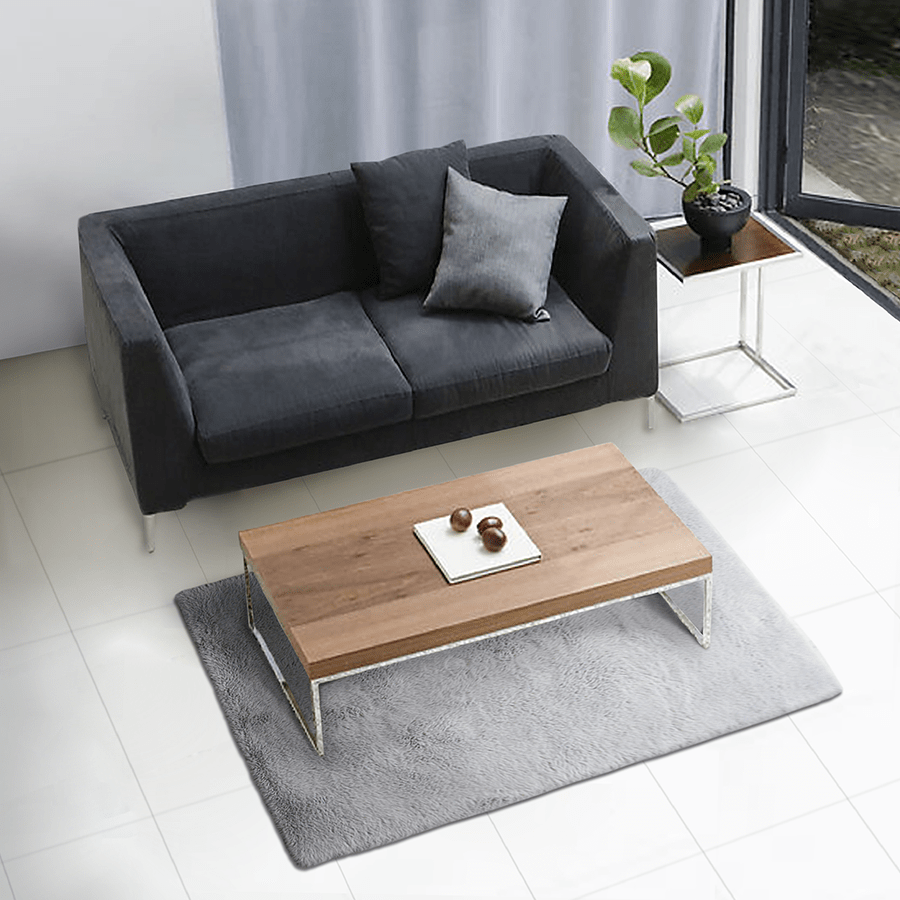 Arven Light Gray Shaggy Rug Arven Light Gray Shaggy Rug Mandaue Foam