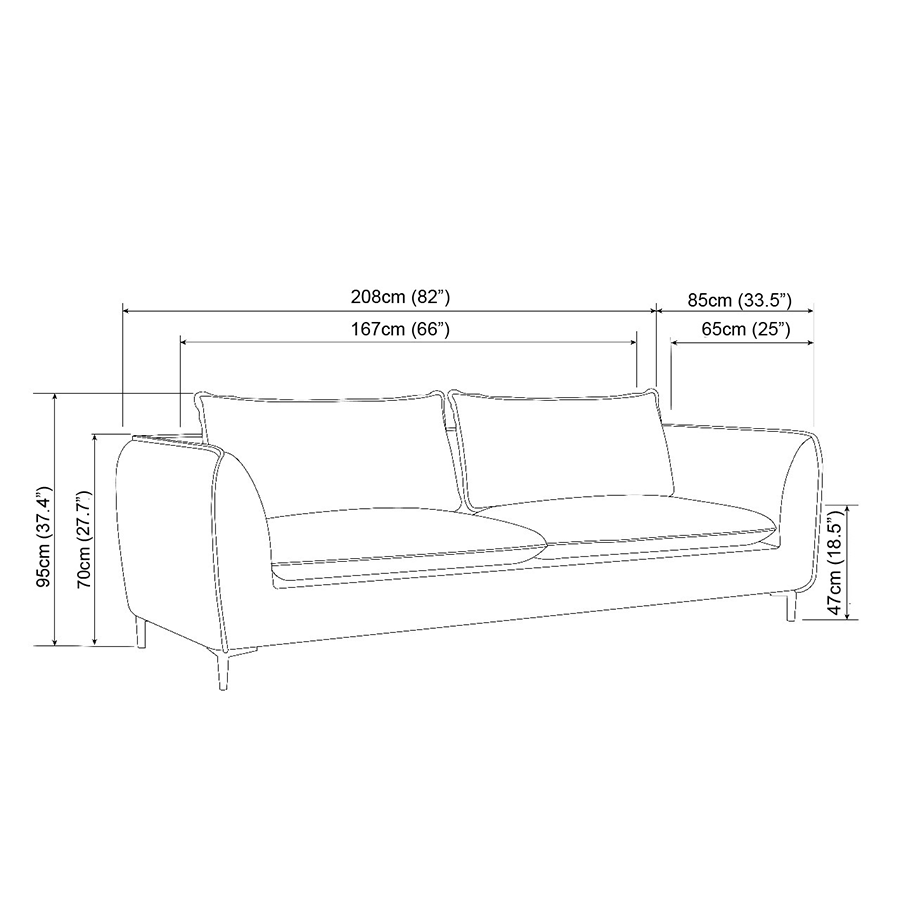 Arwen 3 Seater Sofa