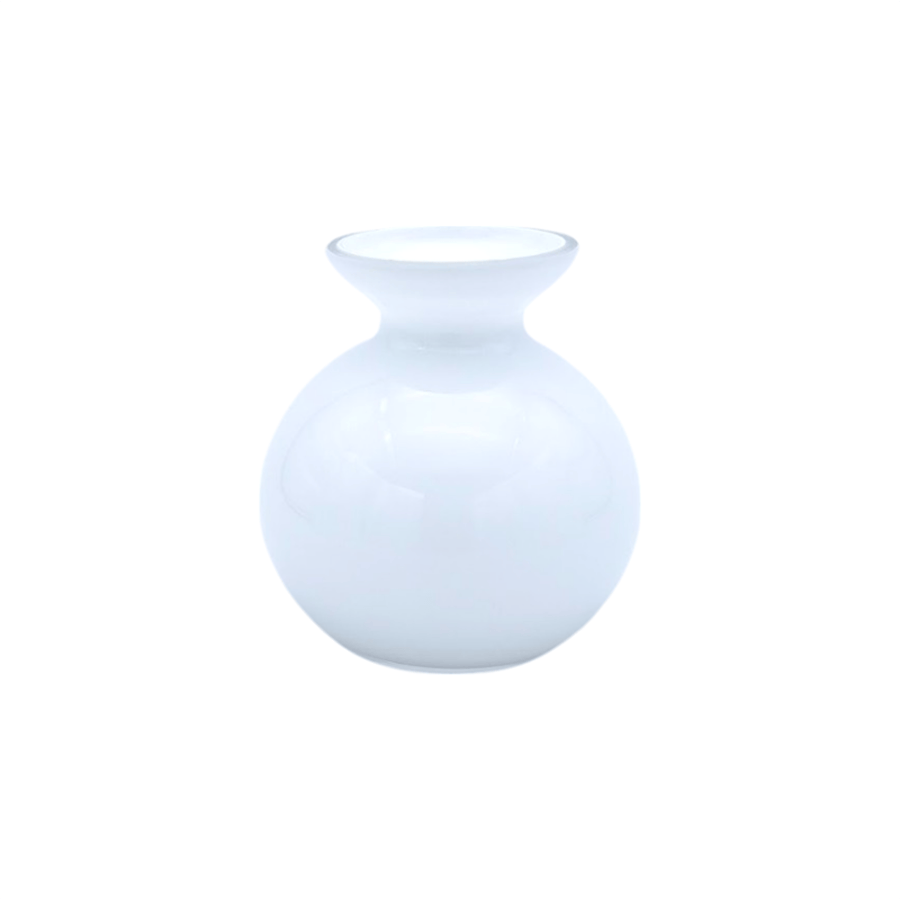 Aryballos Glass Vase White