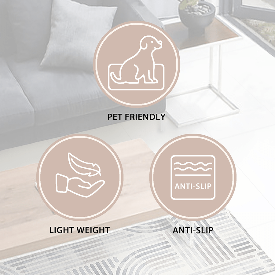 MORE ASELLA OPTIONS Asella Printed Stripes Rug Asella Printed Stripes Rug Mandaue Foam