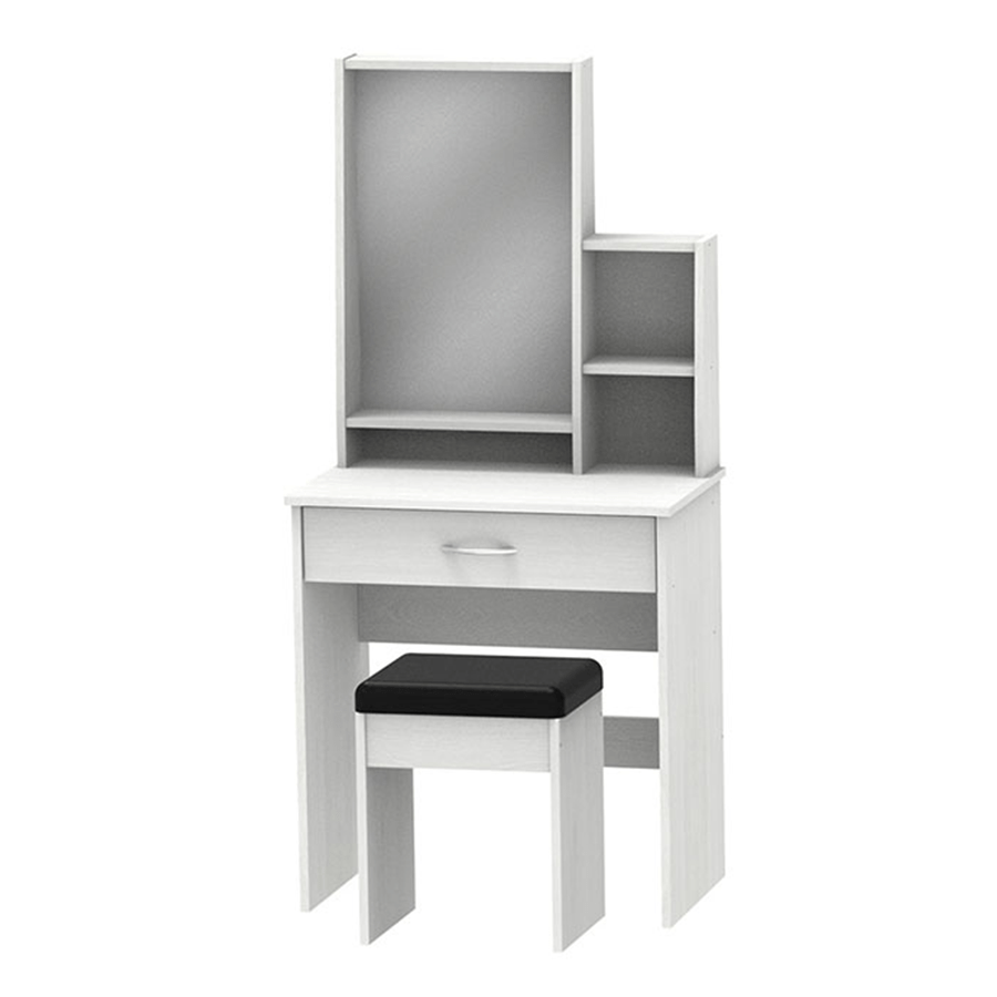 Aslan Dresser with Stool Aslan Dresser with Stool White Mandaue Foam