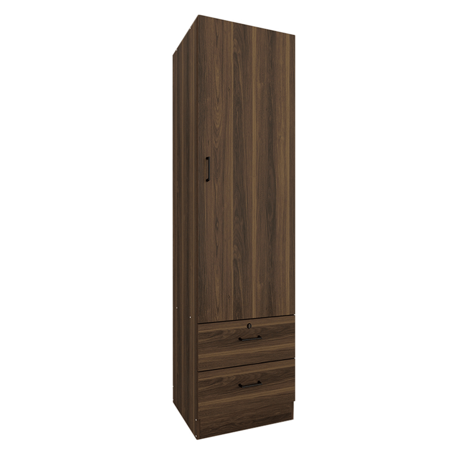 MORE AVERIE OPTIONS Averie 1 Door Wardrobe with 2 Drawer Averie 1 Door Wardrobe with 2 Drawer Walnut Mandaue Foam