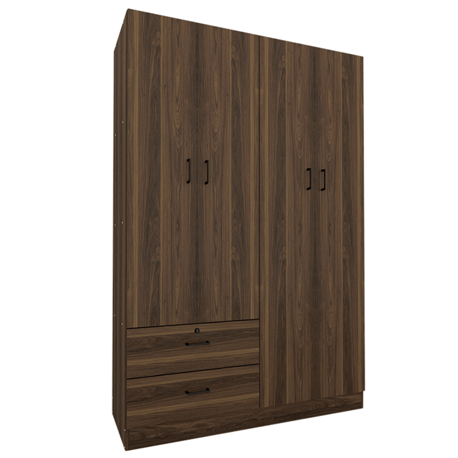 MORE AVERIE OPTIONS Averie 4 Door with 2 Drawer Wardrobe Averie 4 Door with 2 Drawer Wardrobe Walnut Mandaue Foam