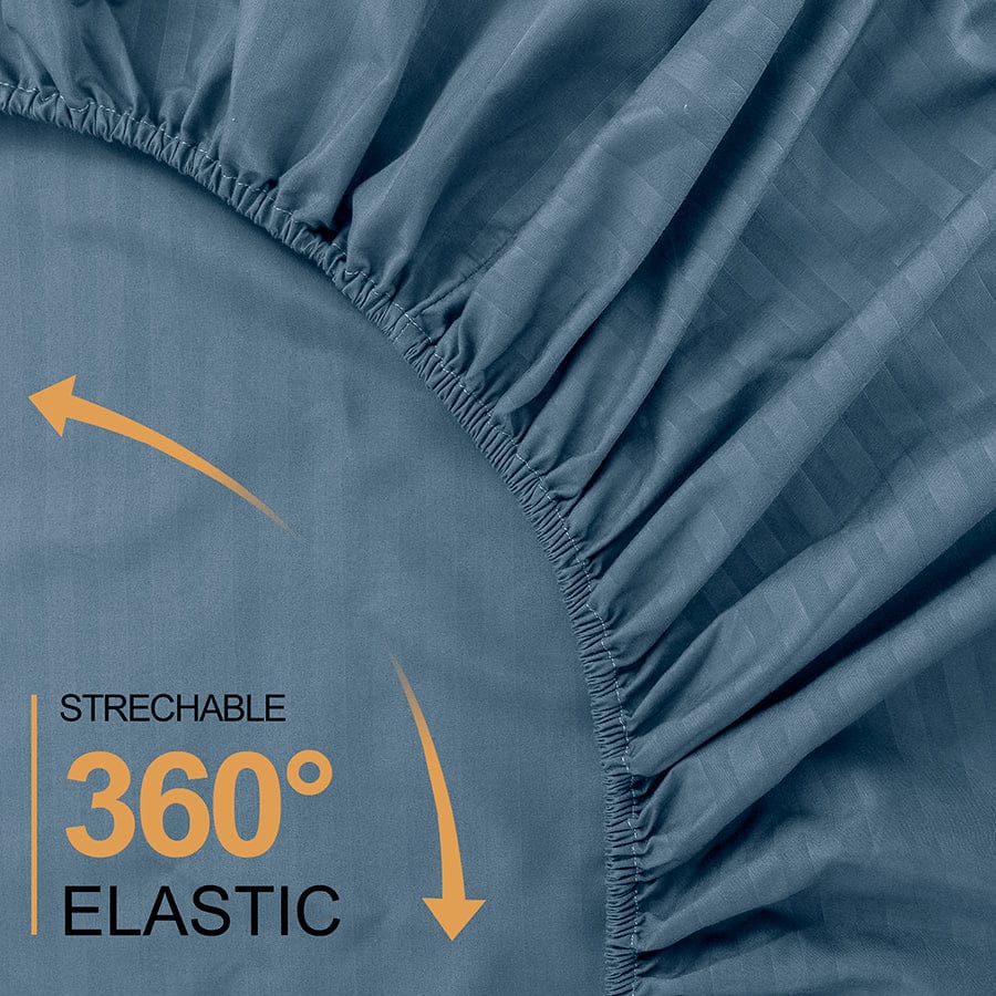 Basic Cool Gray Plain 4pc Sheet Set