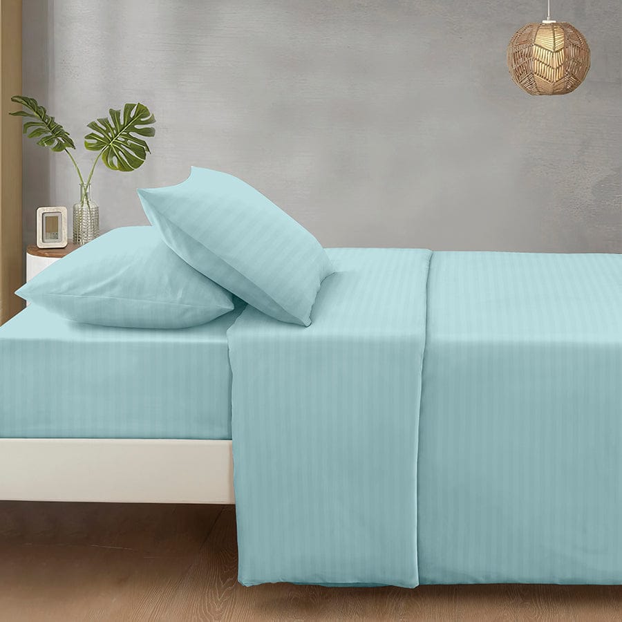 Basic Duck Egg Plain 4pc Sheet Set