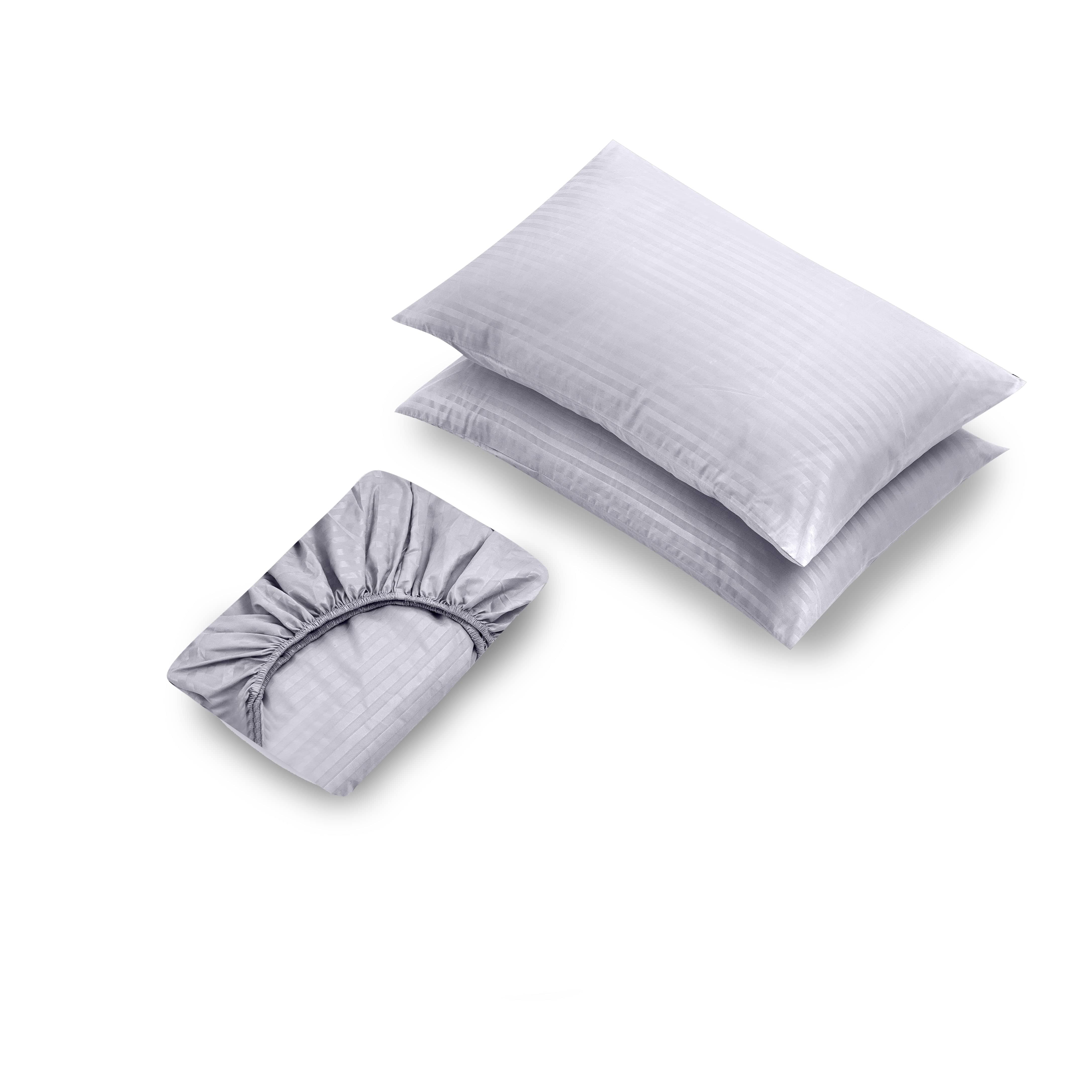 Basic Gray Plain 3pc Sheet Set