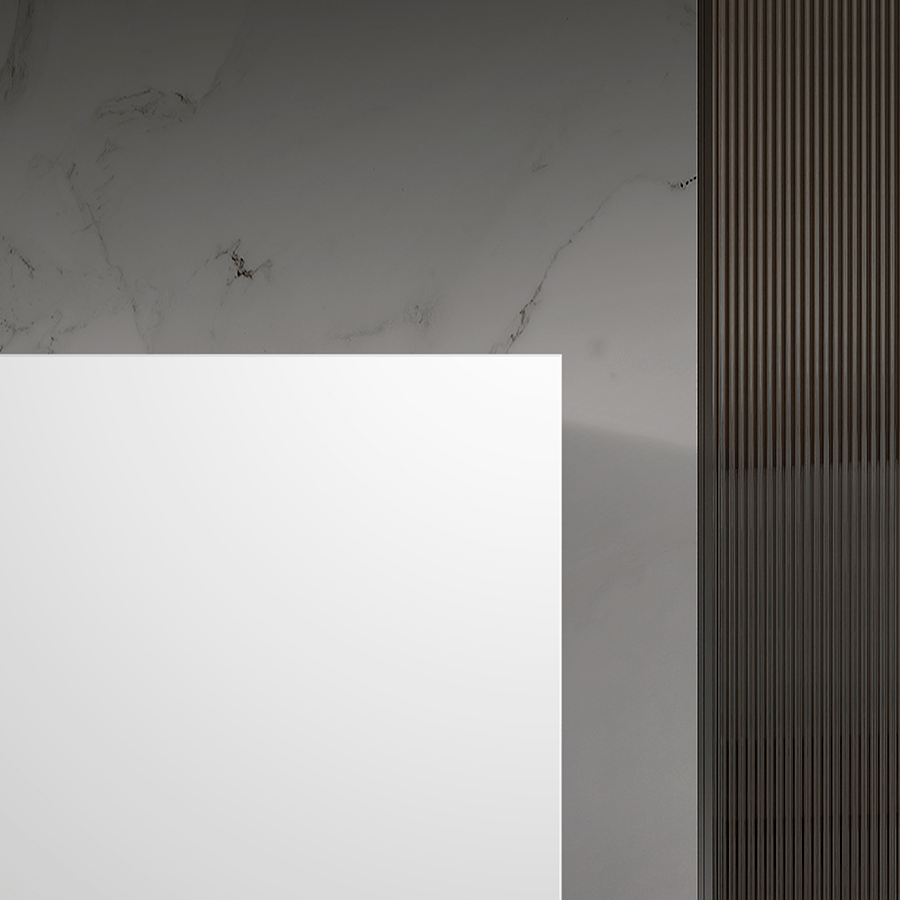 Bathroom Cabinet Mirror with 2 Door