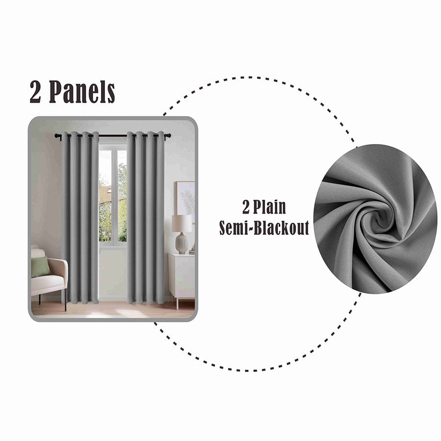 Beint Semi Blackout 54x85" Set of 2
