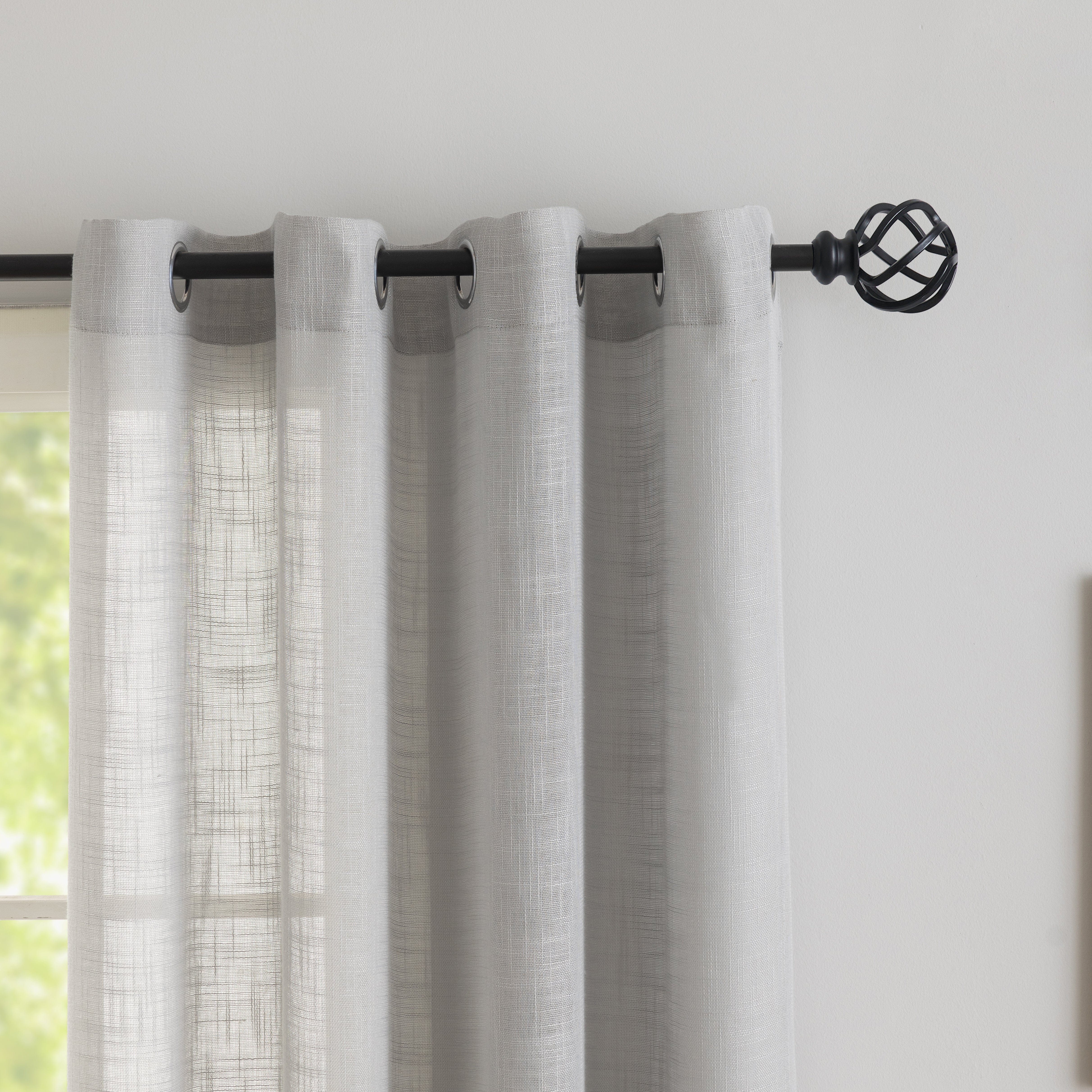 Bellis Plain Set of 4 Curtains
