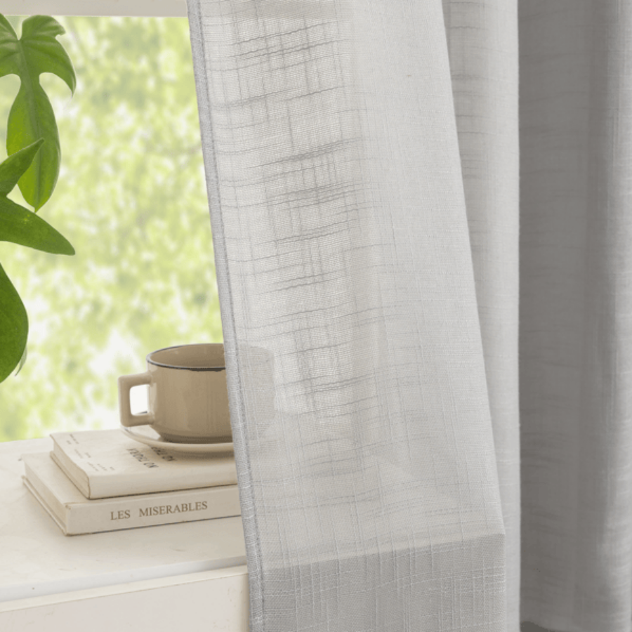 Bellis Plain Set of 4 Curtains