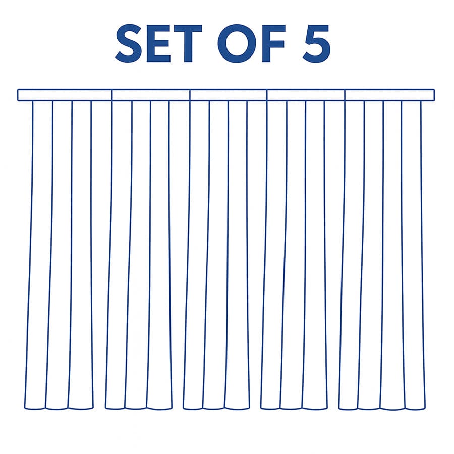 Berend Plain Set Of 5 Curtains