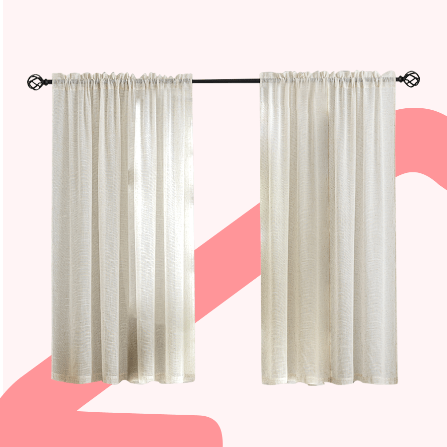 Beri Linen Sheer Set of 2 Curtain