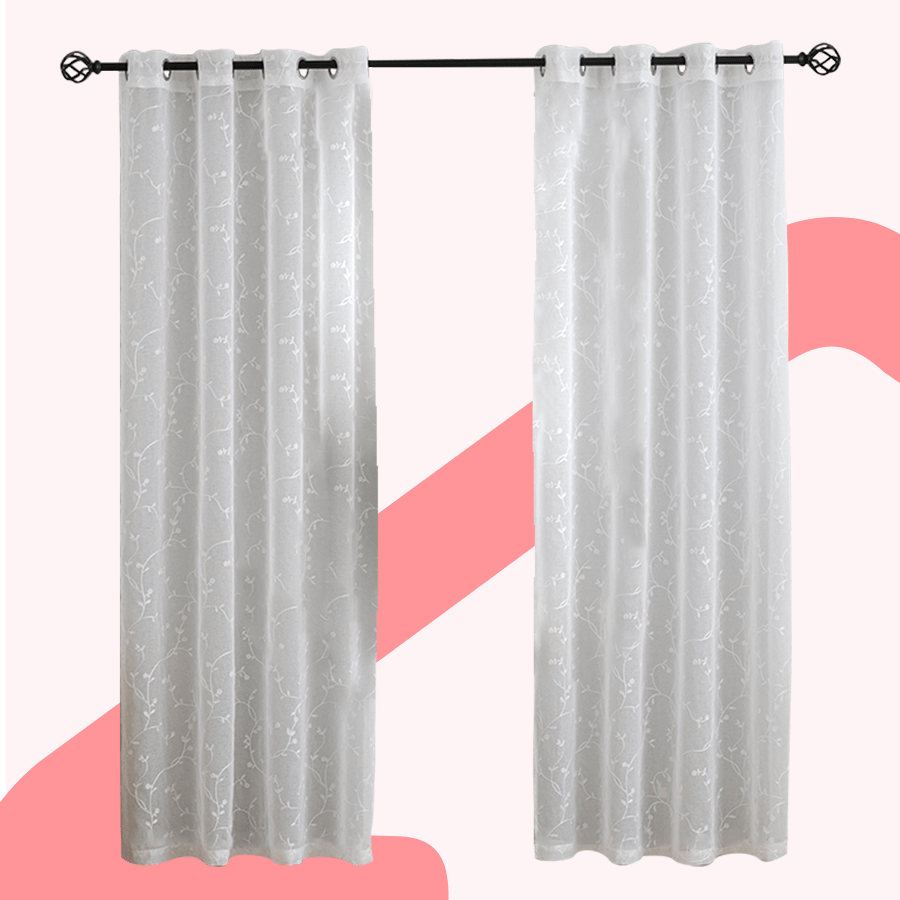 Berti Embroidered Sheer Curtain