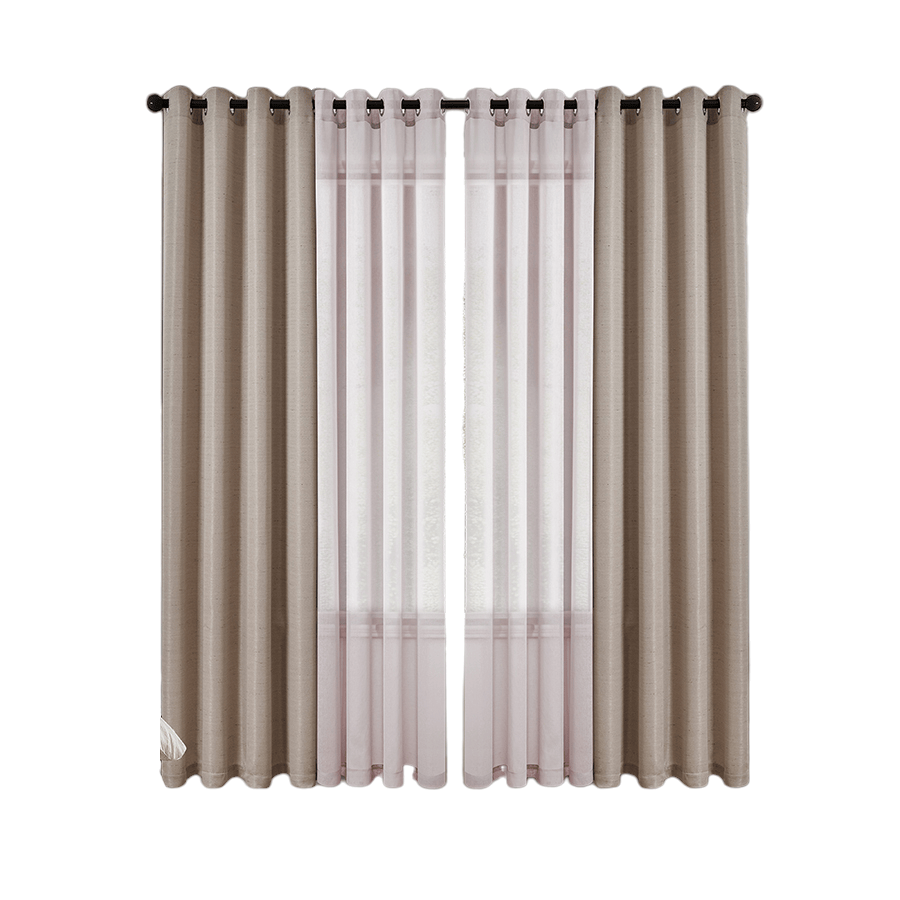 Betine Plain & Printed Set of 4 Curtains
