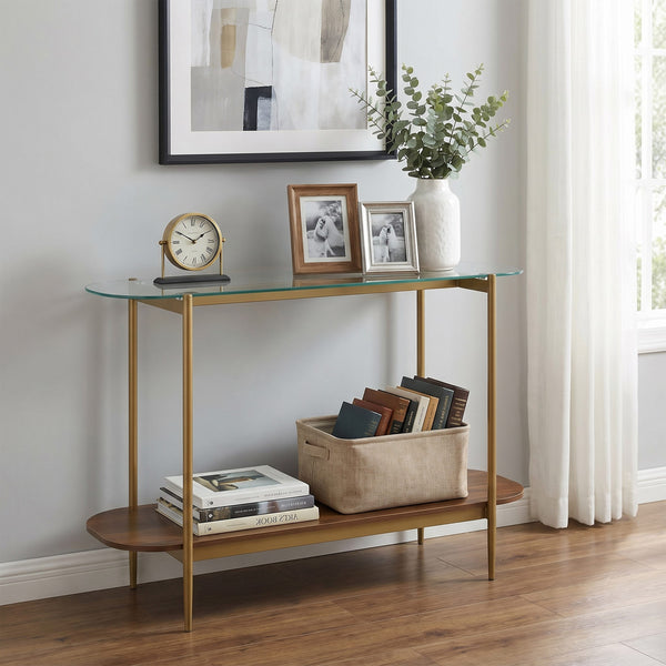 Bexley Glass Top Console Table