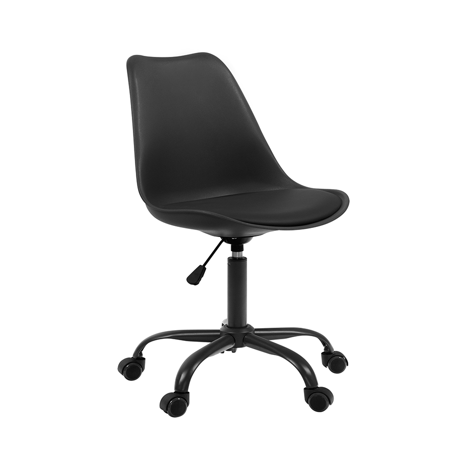 Blaise Plastic Low Back Office Chair Blaise Plastic Low Back Office Chair Black Mandaue Foam