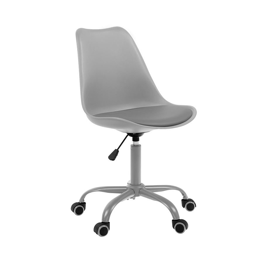 Blaise Plastic Low Back Office Chair Blaise Plastic Low Back Office Chair Grey Mandaue Foam