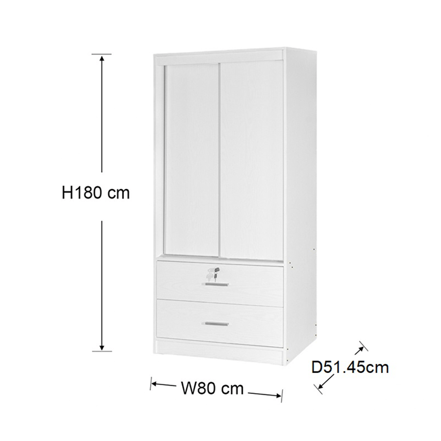 MORE BRENDLE OPTIONS Brendle 80 cm Sliding Wardrobe Brendle 80 cm Sliding Wardrobe Mandaue Foam