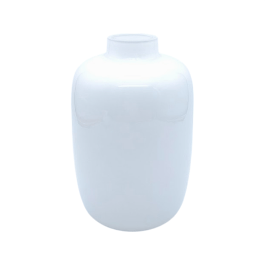 Bulb Glass Vase White