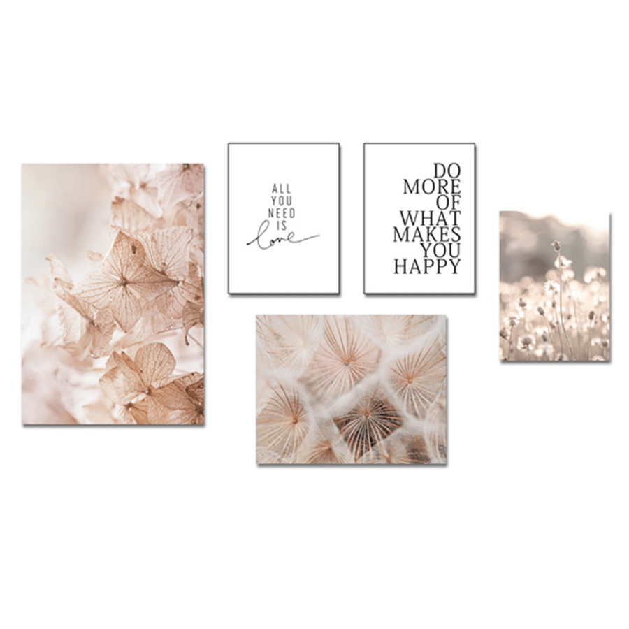 Cai Set of 5 Canvas Wall Art Cai Set of 5 Canvas Wall Art Mandaue Foam