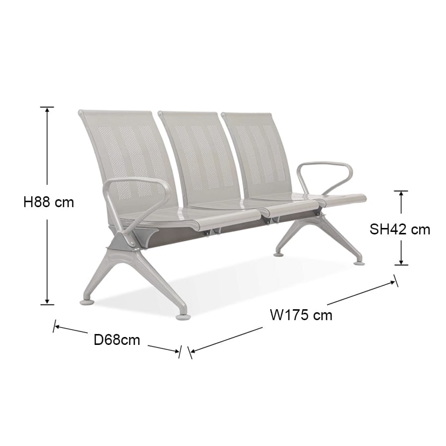 Calix 3 Seater Public Chair
