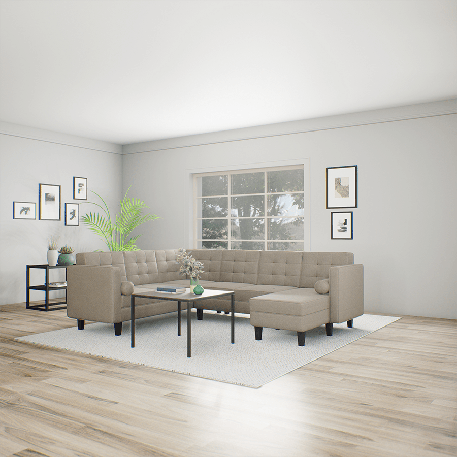 MORE CAMROSE OPTIONS Camrose Corner Sectional 5 Seat with Chaise (2L) Sofa Camrose Corner Sectional 5 Seat with Chaise (2L) Sofa Mandaue Foam