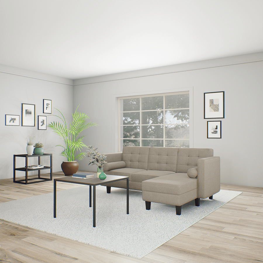 Camrose L-shape 3 Seat with Chaise (Right Facing) Sofa