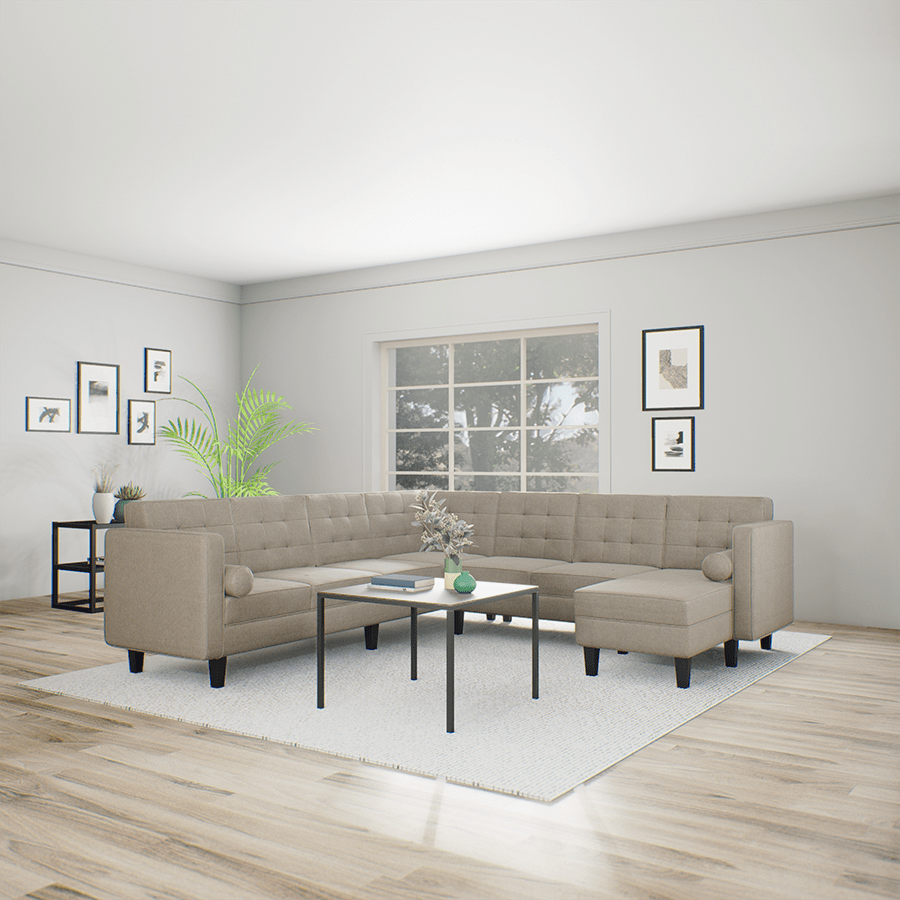 MORE CAMROSE OPTIONS Camrose Sectional 6 Seat Corner with Chaise (3L) Sofa Camrose Sectional 6 Seat Corner with Chaise (3L) Sofa Mandaue Foam