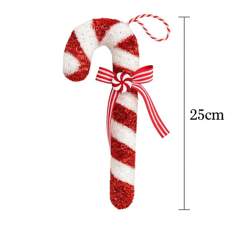 Candy Cane Hanging Ornament 25cm