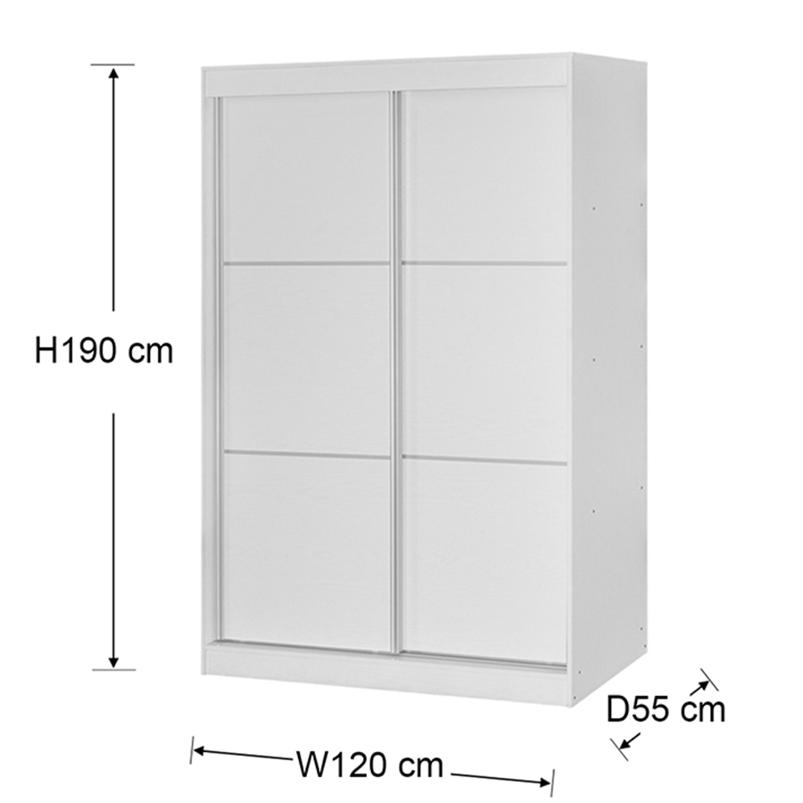 MORE CASCIO OPTIONS Cascio 120 cm Sliding Wardrobe Cascio 120 cm Sliding Wardrobe Mandaue Foam