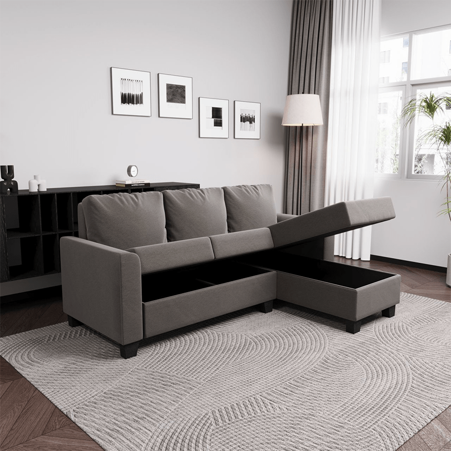 Chino L-shape 3 Seat with Chaise (Right Facing) Sofa