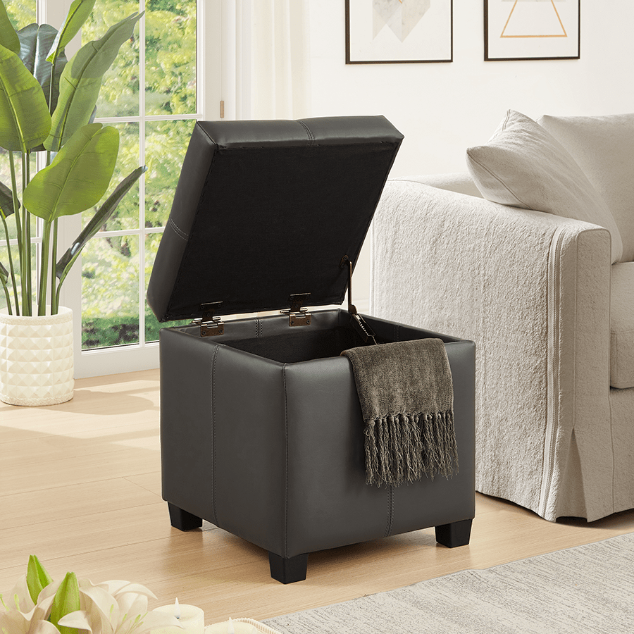 MORE CHRISLEY OPTIONS Chrisley Faux Leather Storage Ottoman Chrisley Faux Leather Storage Ottoman Mandaue Foam