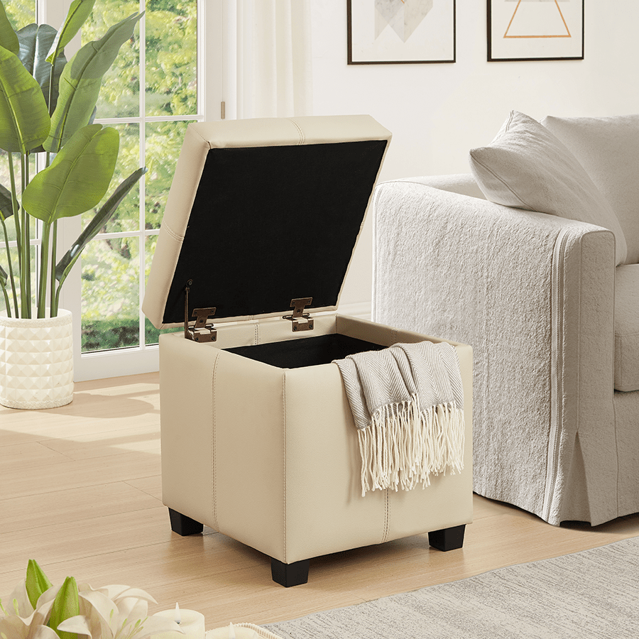 MORE CHRISLEY OPTIONS Chrisley Faux Leather Storage Ottoman Chrisley Faux Leather Storage Ottoman Mandaue Foam