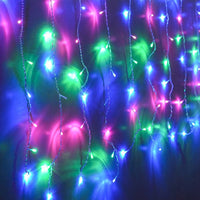 Christmas Curtain Lights 200led Multi-color With Flash