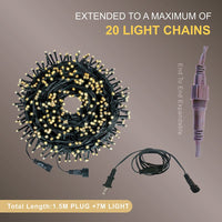 Christmas Lights 100LED Steady Warmwhite