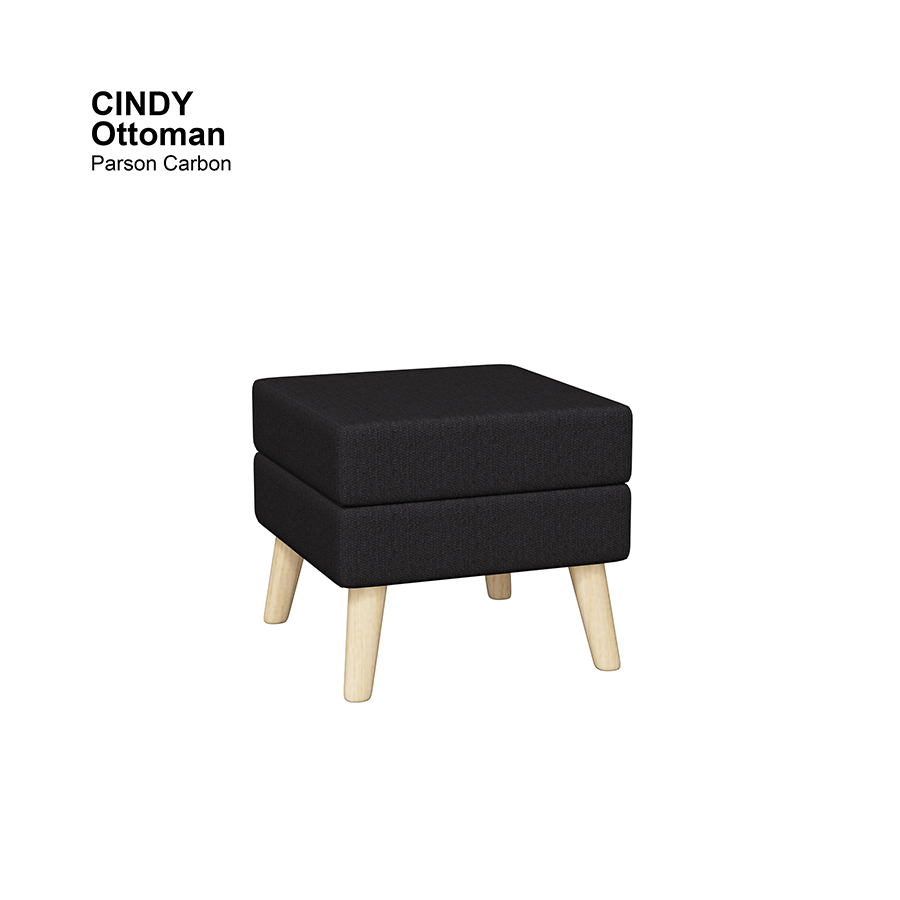 MORE CINDY OPTIONS Cindy Ottoman Cindy Ottoman Fabric Parson Carbon Mandaue Foam