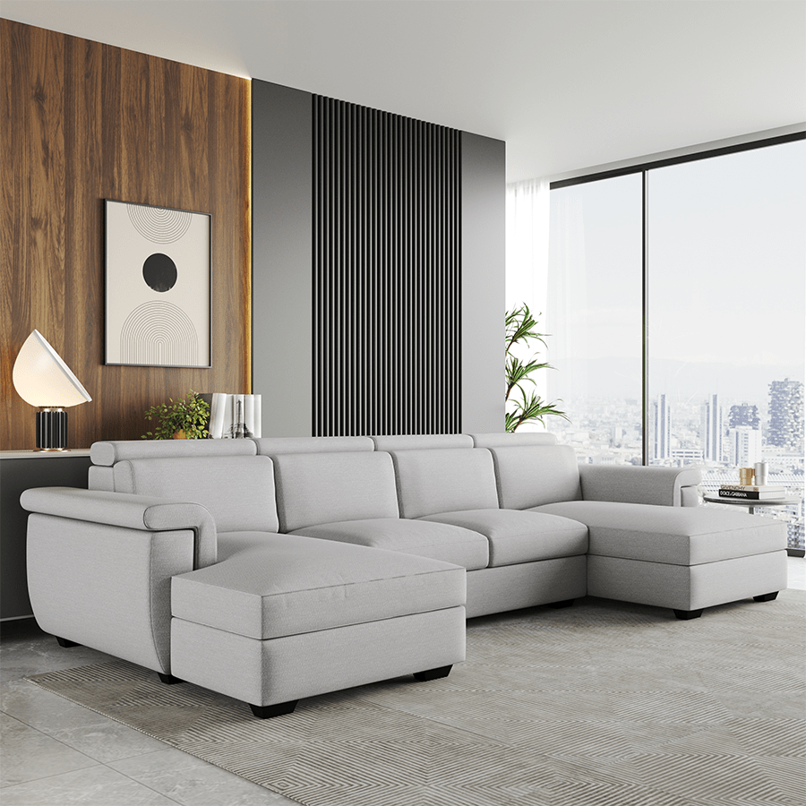 Clark U-shape 4 Seat Double Chaise Lounge