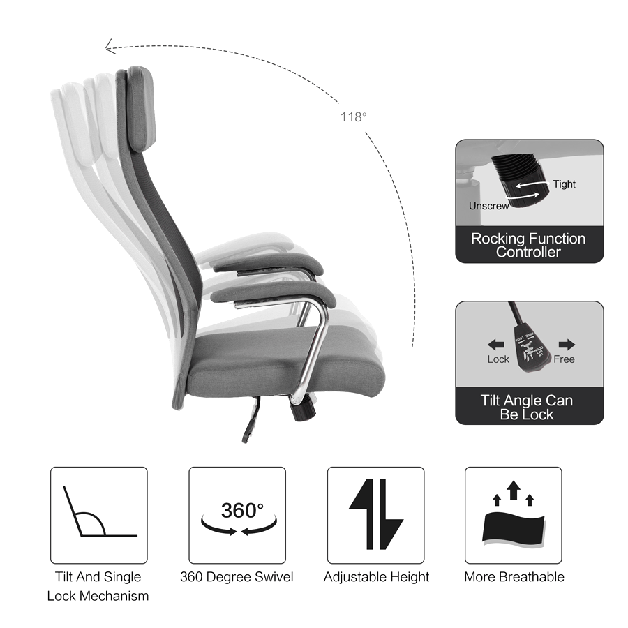 Clifford High Back Office Chair Clifford High Back Office Chair Mandaue Foam