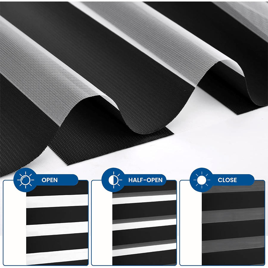 Dark Grey Zebra Blackout Blinds Dark Grey Zebra Blackout Blinds Mandaue Foam