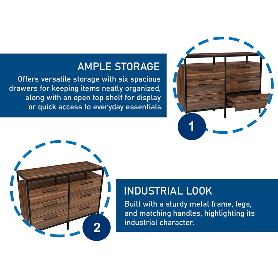 Debbie Chest of 6 Drawers