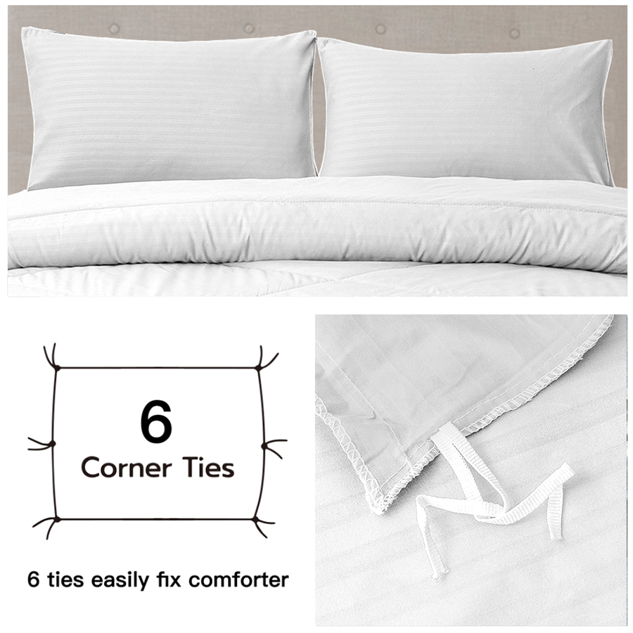 MORE DELUXE WHITE LINEN OPTIONS Deluxe White Plain Sheet 4pc Set Deluxe White Plain Sheet 4pc Set Mandaue Foam