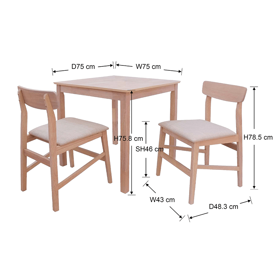 MORE DERMOTT OPTIONS Dermott 2 Seater Dining Set Dermott 2 Seater Dining Set Mandaue Foam