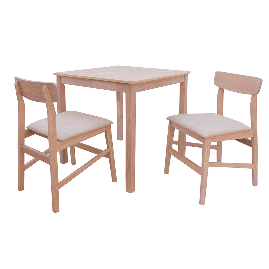 MORE DERMOTT OPTIONS Dermott 2 Seater Dining Set Dermott 2 Seater Dining Set Natural + Beige Mandaue Foam
