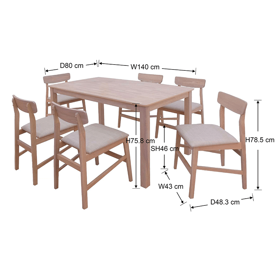 MORE DERMOTT OPTIONS Dermott 6 Seater Dining Set Dermott 6 Seater Dining Set Mandaue Foam