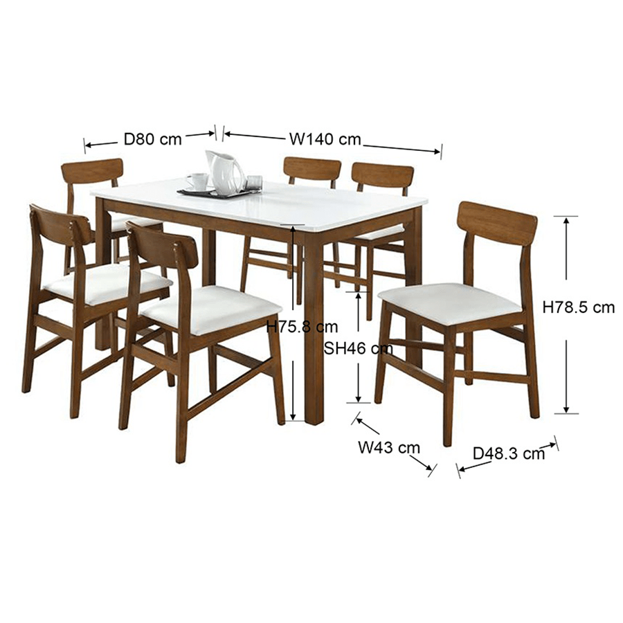 MORE DERMOTT OPTIONS Dermott 6 Seater Dining Set Dermott 6 Seater Dining Set Mandaue Foam