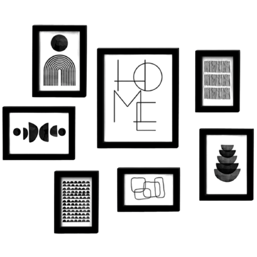 Dierk Gallery Wall Frame Set of 7 Dierk Gallery Wall Frame Set of 7 Mandaue Foam