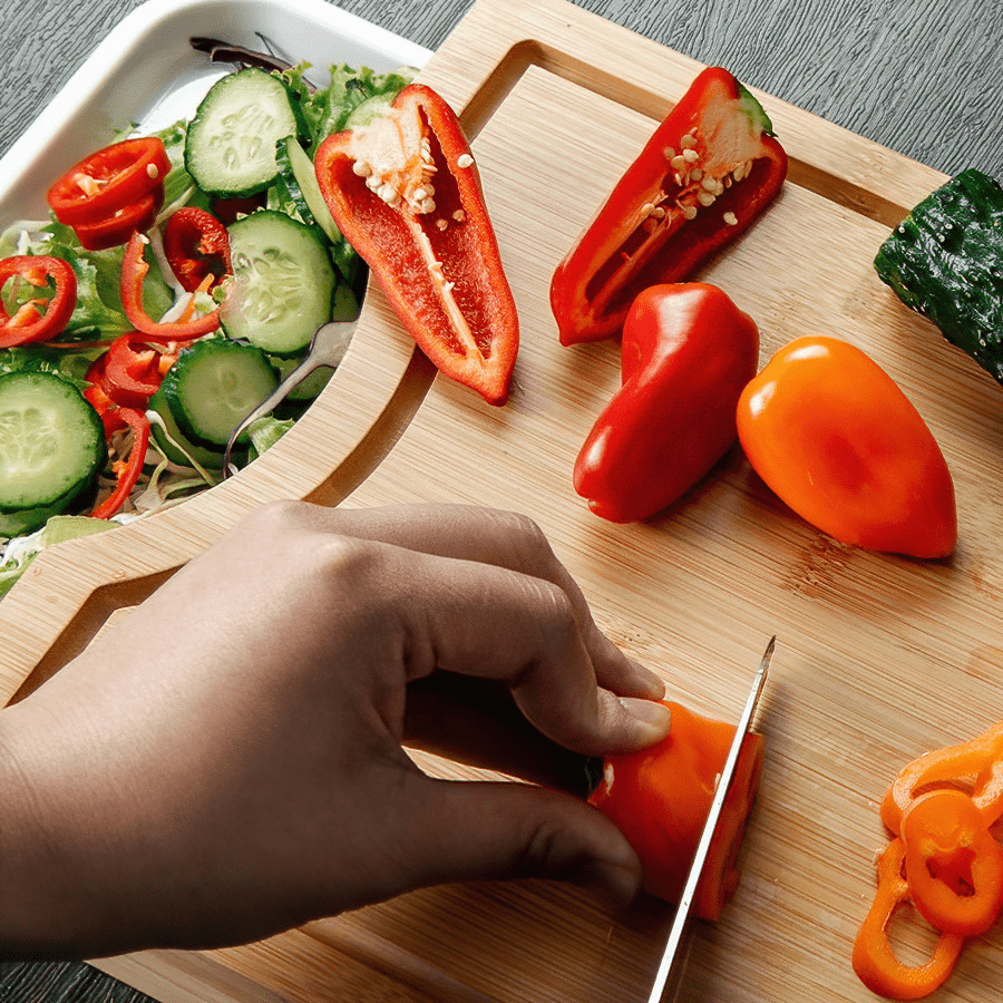 MORE DREVO OPTIONS Drevo Cutting Board with Pullout Tray Drevo Cutting Board with Pullout Tray Mandaue Foam