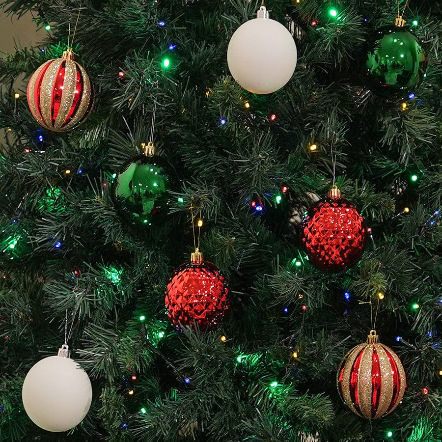 Ebenezer Asstd Ball Ornament 8cm,S/16