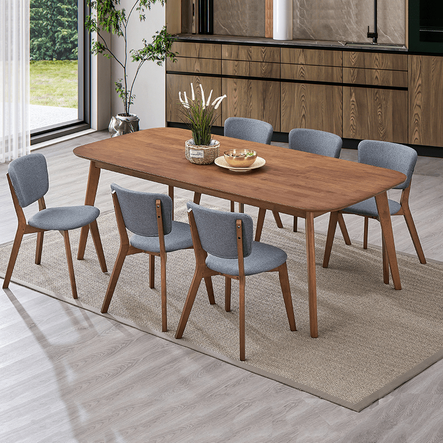 Elland + Jaden 6 Seater Dining Set Elland + Jaden 6 Seater Dining Set Mandaue Foam